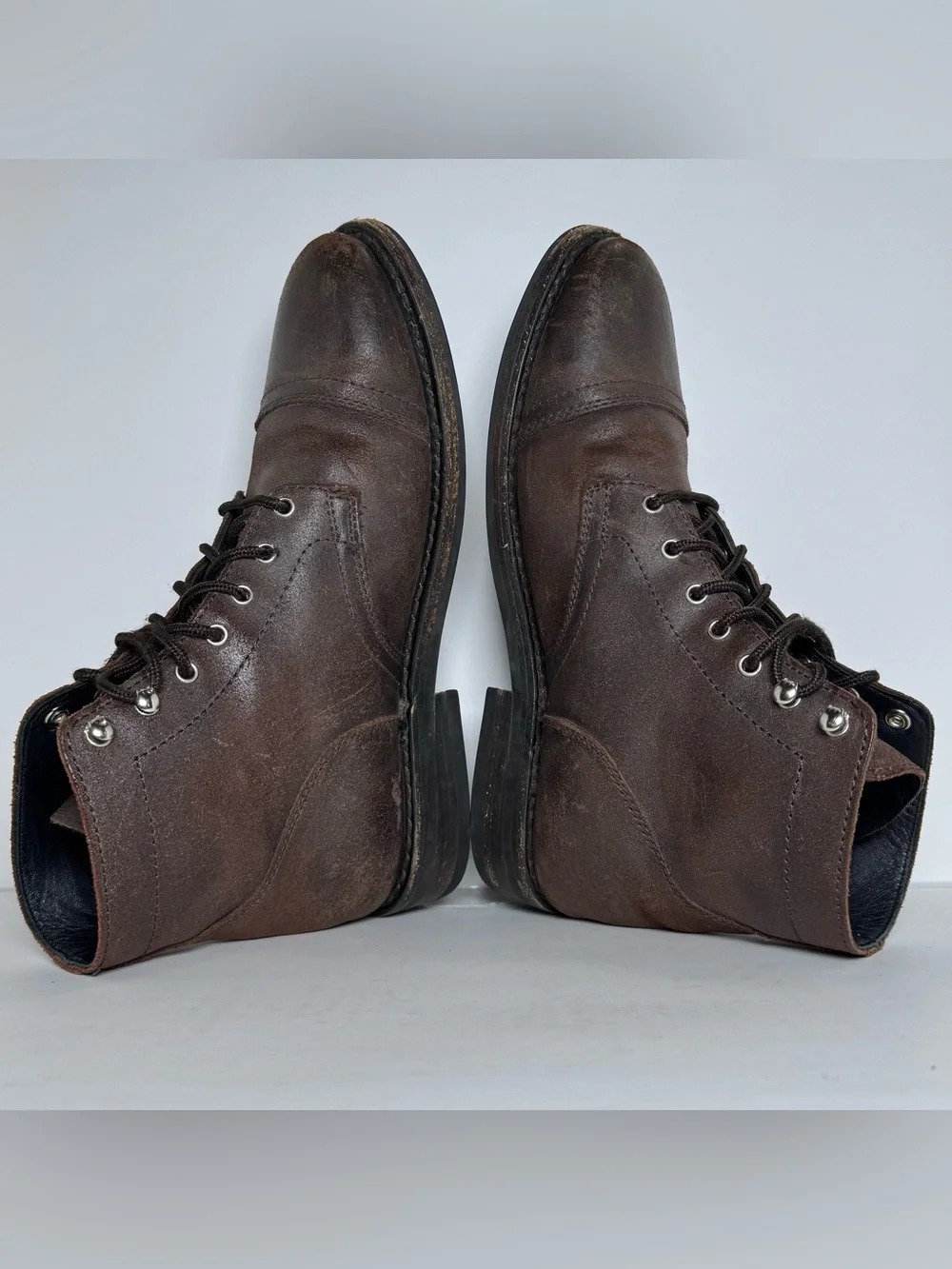 Thursday Boot Co Captain Dark Brown Leather Cap Toe Boots Men’s 9 Goodyear Welt